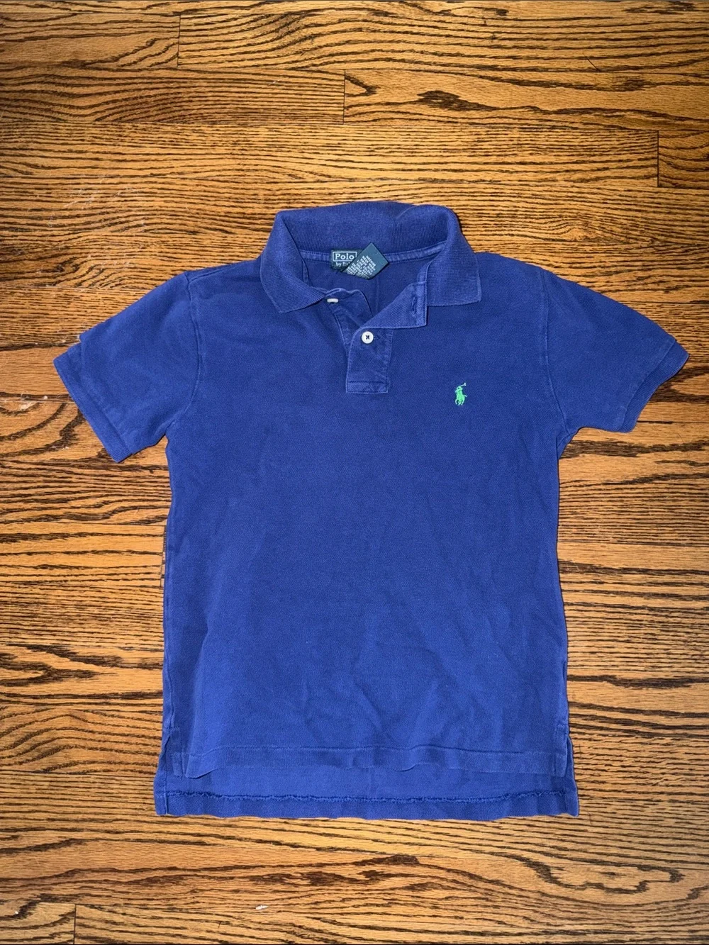 Polo by Ralph Lauren Kids Blue Classic Cotton Polo Shirt Size Small 8